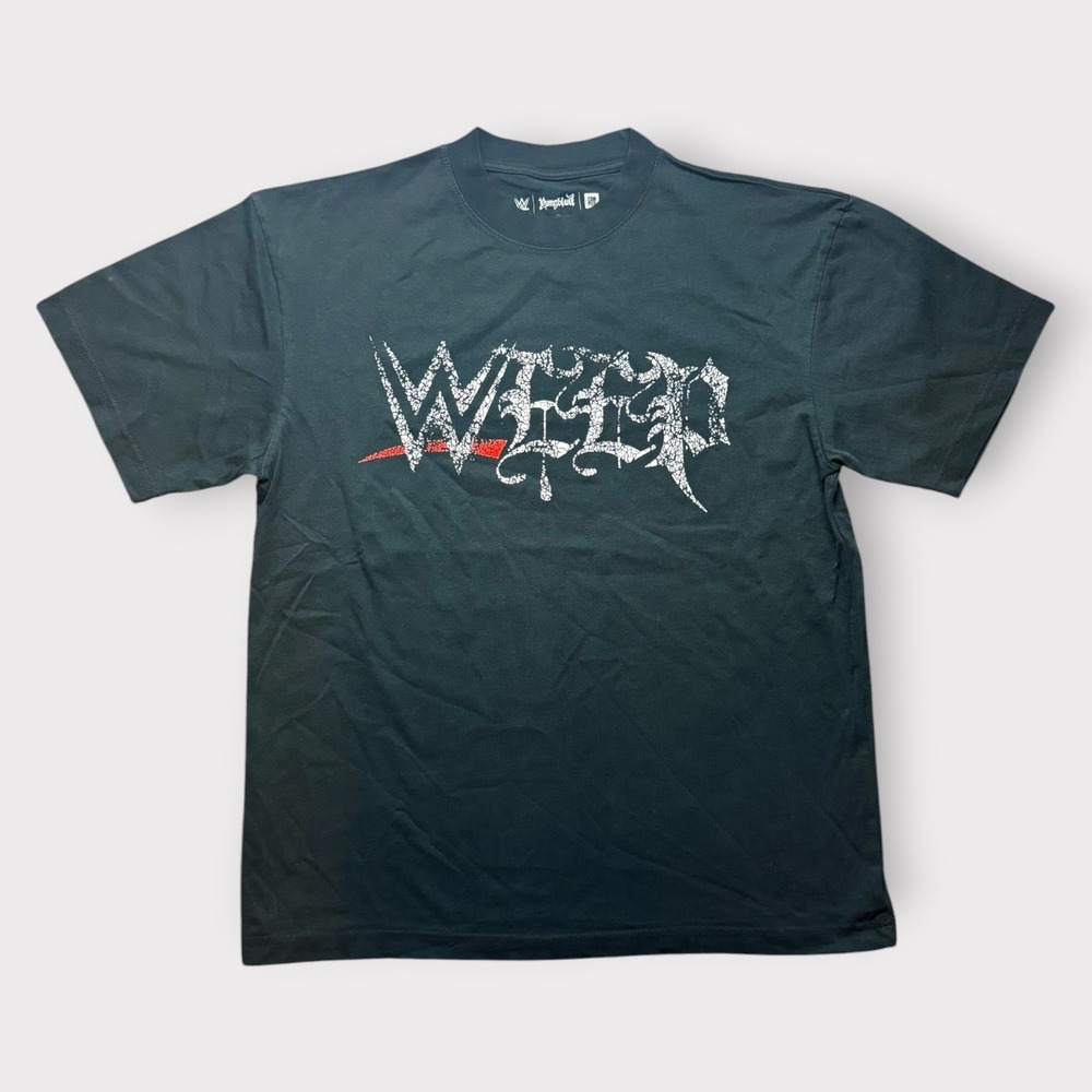 WWE Yungblud Complex T-Shirt Mens Large Black Graphic Metal Logo Wrestling Tee
